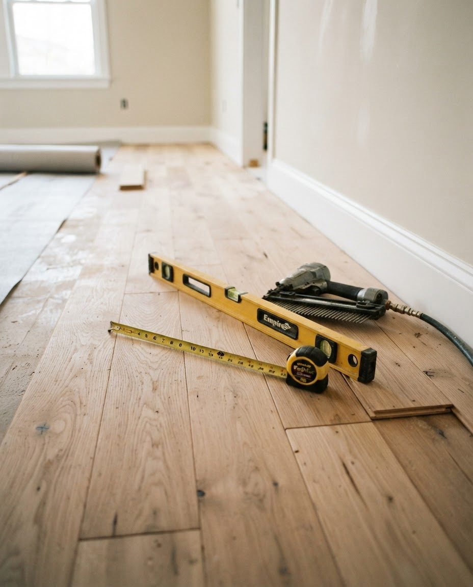 Hardwood flooring installation